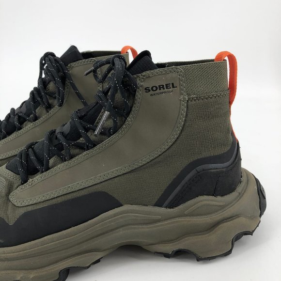 Sorel Green & Orange Comfort Performance Ankle Boots | Size 10.5
